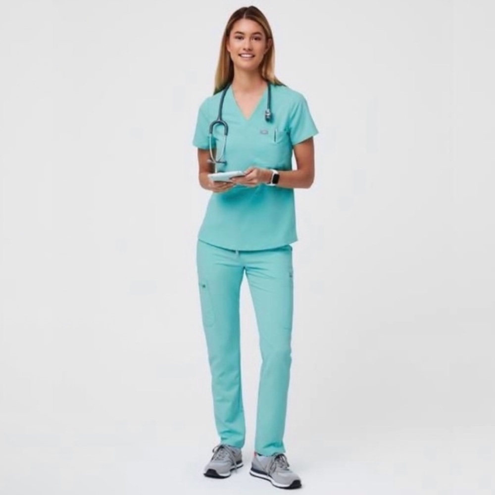 Figs Women's Straight Leg Pants - Aqua
